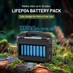 BROWEY S1600 Portable Power Station - 1024Wh LiFePO4 with 1600W Output & Built-in 40W Solar Panel - DS-S1600 - Image 6