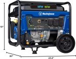 Westinghouse WGen5300DFcv Dual Fuel Portable Generator - 6,500W Gas/5,800W Propane with CO Sensor & RV Outlet - WGen5300DFcv - Image 9