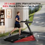 Yuejiqi 7210 Treadmill with 25% Auto Incline - 4.0HP Motor & 10 MPH - 7210 - Image 2