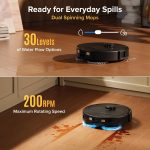roborock Qrevo S Pro Robot Vacuum and Mop - 18,500Pa Suction with 167°F Mop Self-Cleaning & Anti-Tangle Brushes - Qrevo S Pro - Image 5