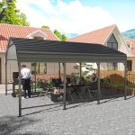 AirWire 20x40 FT Heavy Duty Metal Carport Shelter - Reinforced Steel Garage for Truck, Boat, Tractor & Outdoor Events - Image 7