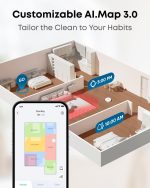 eufy X10 Pro Omni Robot Vacuum and Mop - 8,000Pa Suction with Auto Mop Washing & Self-Emptying Station - T2351 - Image 6