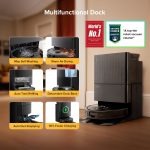 roborock Qrevo S5V Robot Vacuum and Mop - 12,000Pa HyperForce Suction with FlexiArm Edge Mopping & Auto Mop Washing - RRW0PEP - Image 3