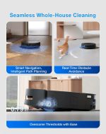 ECOVACS DEEBOT T80S OMNI Robot Vacuum and Mop - 24,800Pa Suction with OZMO Roller 2.0 & Triple Lift System - T80S Omni - Image 8