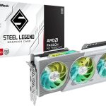 ASRock Radeon RX 9060 XT Steel Legend 16GB GDDR6 OC Graphics Card - 3275 MHz Boost with Triple Fan 0dB Cooling & Polychrome SYNC RGB - RX9060XT SL 16GO