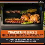 Traeger Pro 22 Wood Pellet Grill & Smoker - 6-in-1 BBQ with 572 Sq In Cooking Area & Digital Pro Controller - TFB57PZBO - Image 6