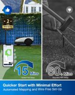ECOVACS GOAT O1000 RTK Robot Lawn Mower - Wire-Free RTK Navigation for 1/4 Acre - O1000 RTK - Image 2