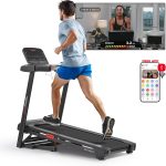 Sunny Health & Fitness Smart Wi-Fi Treadmill - Auto Incline with 9 MPH & 50" Deck - SF-T724012 - Image 3