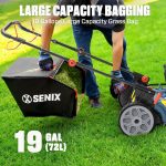 SENIX 22" 3-in-1 Self-Propelled Gas Lawn Mower with 201cc Engine - HI5 - Image 8