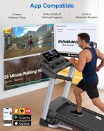 HUAGEEED Treadmill with 18% Auto Incline - 3.5HP Motor & 400 lb Capacity - CTM5312 - Image 6