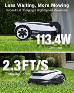 ECOVACS GOAT A2000 LiDAR PRO Robot Lawn Mower - Dual LiDAR Navigation with Built-In Trimmer for 1/2 Acre - A2000 LiDAR PRO - Image 5