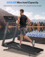 WELLFIT TM029 Treadmill - 15% Auto Incline with 4.5HP Motor & 500 lb Capacity - TM029 - Image 2