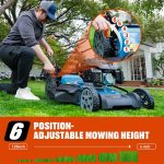 SENIX 22" 3-in-1 Self-Propelled Gas Lawn Mower with 201cc Engine - HI6 - Image 7