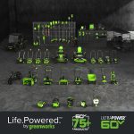 Greenworks 60V 17" Push Lawn Mower with 4.0Ah Battery & Charger - MO60L419 - Image 14
