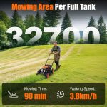 Gasxcel 21" Self-Propelled Gas Lawn Mower with 170cc Engine & 4-in-1 Cutting - WBLM01-7new - Image 6