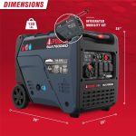 SUA7600iED Dual Fuel Inverter Generator - 7600W Peak with Electric Start & CO Sensor - 3222004 - Image 6