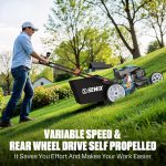 SENIX 22" Self-Propelled Gas Lawn Mower with 201cc Engine & 3-in-1 Cutting - r-high-6 - Image 6
