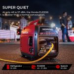 Honda EU2200i Inverter Generator - 2200W Portable with CO-MINDER & My Generator App - EU2200ITAN - Image 3