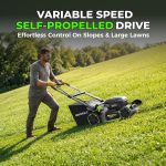 NovorikX 60V 21" Self-Propelled Cordless Lawn Mower with 5.0Ah Battery & Rapid Charger - XLLM7B50 - Image 4