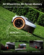 NAVIMOW i206 AWD Robot Lawn Mower - All-Wheel Drive for 45% Slopes, Wire-Free RTK+Vision for 0.15 Acre - i206 AWD - Image 2