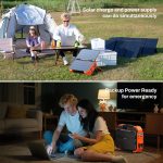 BROWEY S1600 Portable Power Station - 1024Wh LiFePO4 with 1600W Output & Built-in 40W Solar Panel - DS-S1600 (Orange) - Image 5