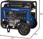 Westinghouse WGen10500TFc Tri-Fuel Portable Generator - 13,500W Gas/12,500W Propane/10,000W NG with Remote Start & CO Sensor - WGen10500TFc - Image 11