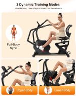 Kawnina Recumbent Exercise Bike with 16 Resistance Levels & 420 lb Capacity - USNC-CBK2412 - Image 3