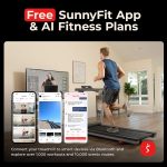 Sunny Health & Fitness Auto Incline Treadmill - 20" x 53" Deck with 15 Incline Levels - SF-T723030 - Image 8