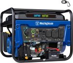 Westinghouse WGen5300DFc Dual Fuel Portable Generator - 6,600W Gas/5,900W Propane with Remote Electric Start & CO Sensor - WGen5300DFc