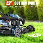 SENIX 22" Self-Propelled Gas Lawn Mower with 201cc Engine & 3-in-1 Cutting - r-high-6 - Image 2