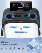 HUAGEEED Treadmill with 18% Auto Incline - 3.5HP Motor & 400 lb Capacity - CTM5312 - Image 3