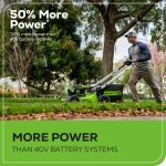 Greenworks 60V 21" Push Lawn Mower with 5.0Ah Battery & Charger - MO60L516 - Image 7