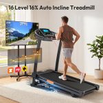 THERUN TR04 Incline Treadmill - 4.0HP Motor with 16% Auto Incline & 400 lb Capacity - TR04 - Image 2