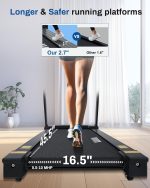 BORGUSI Auto Incline Treadmill - 3.5HP Folding Treadmill with 15% Incline & 36 Programs - USNC-CTM5314P - Image 4