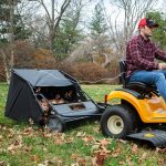 Brinly 42" Tow-Behind Lawn Sweeper with 20 cu ft Capacity & High-Velocity Brushes - LS2-42BH-GA - Image 6
