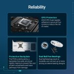 ASUS Prime Radeon RX 9070 XT White OC Edition Graphics Card - 16GB GDDR6 with Axial-Tech Fans & Dual BIOS - RX9070XT-O16G-WHITE - Image 5