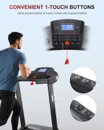 ECHANFIT Treadmill with 15-Level Auto Incline - 4.0HP Motor & 400 lb Capacity - CTM5519 - Image 6