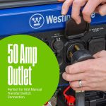 Westinghouse WGen10500TFc Tri-Fuel Portable Generator - 13,500W Gas/12,500W Propane/10,000W NG with Remote Start & CO Sensor - WGen10500TFc - Image 3