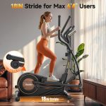 Niceday Elliptical Machine with 18" Stride & 16 Resistance Levels - CT11S-18-Black - Image 2