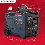 SUA7600iED Dual Fuel Inverter Generator - 7600W Peak with Electric Start & CO Sensor - 3222004 - Image 4