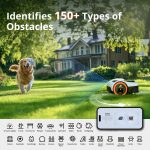 NAVIMOW Robot Lawn Mower - Wire-Free RTK+Vision Mower with AI Mapping & App Control for 1/8 & 1/4 Acre - Image 4
