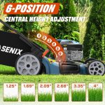 SENIX 22" Self-Propelled Gas Lawn Mower with 201cc Engine & 3-in-1 Cutting - G-H-FIVE - Image 7