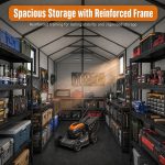 MNLR 6x10 FT Outdoor Storage Shed - Resin Shed with Floor, Window & Lockable Door for Garden Tools, Bikes & Lawn Mowers - Image 5