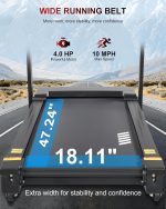 ECHANFIT Treadmill with 15-Level Auto Incline - 4.0HP Motor & 400 lb Capacity - CTM5519 - Image 2
