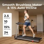 Sunny Health & Fitness Auto Incline Treadmill - 20" x 53" Deck with 15 Incline Levels - SF-T723030 - Image 3