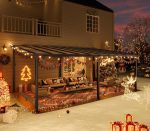Breezestival 10x20 FT Wall-Mounted Lean to Gazebo - Hardtop Pergola with Aluminum Frame & Polycarbonate Roof for Patio, Backyard & Outdoor Living - Image 2