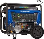 Westinghouse WGen9500DFc Dual Fuel Portable Generator - 12,500W Gas/11,200W Propane with Remote Start & CO Sensor - WGen9500DFc