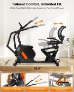 Kawnina Recumbent Exercise Bike with 16 Resistance Levels & 420 lb Capacity - USNC-CBK2412 - Image 5