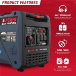 SUA7600iED Dual Fuel Inverter Generator - 7600W Peak with Electric Start & CO Sensor - 3222004 - Image 3