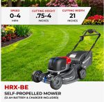 Honda HRX-BE 21" Battery Powered Self-Propelled Lawn Mower with 12Ah Battery & 5-Year Warranty - HRX217YXBEXA6 - Image 2